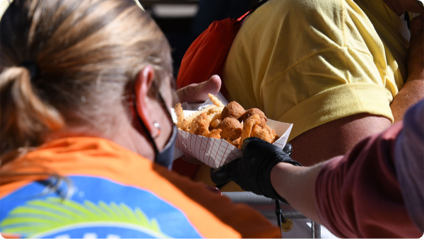 Serving prepared food