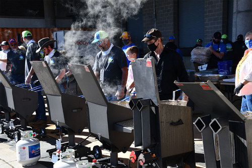 Grilling food