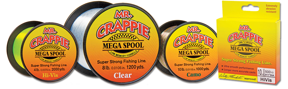 Mr. Crappie Monofilament Fishing Line Mega Spool