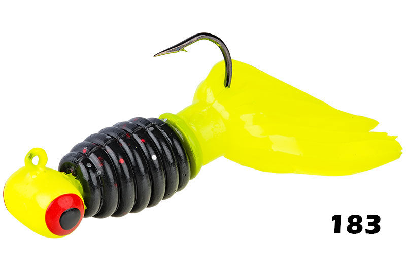 Strike King Mr. Crappie Scizzor Shad Head - Jig Testa Piombata Con Corpo Shad E Doppia Coda, 5.1 Cm, Confezione Da 3